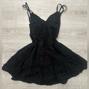 - Black floral lace design dress size medium